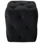 Tufty Black Fabric Sofa Ottoman, HGSC427