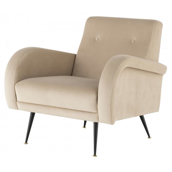 Hugo Nude Fabric Occasional Chair