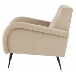 Hugo Nude Fabric Occasional Chair