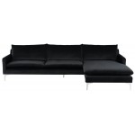 Anders Black Fabric Sectional Sofa, HGSC453