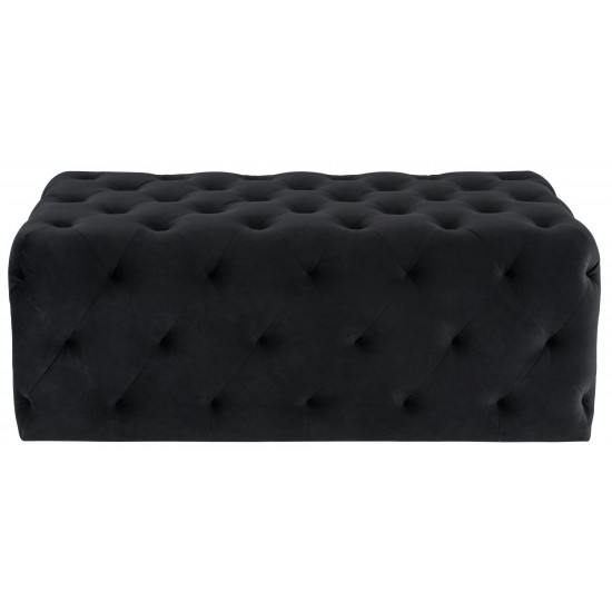 Tufty Black Fabric Sofa Ottoman, HGSC461