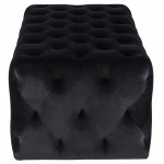 Tufty Black Fabric Sofa Ottoman, HGSC461