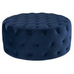 Tufty Petrol Fabric Sofa Ottoman