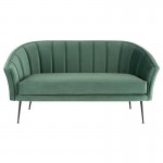 Aria Moss Fabric Double Seat Sofa