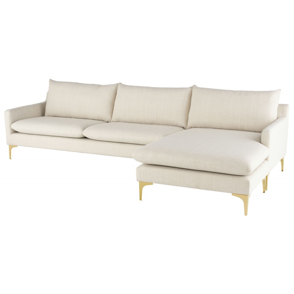 Anders Sand Fabric Sectional Sofa, HGSC482 Anders Sand Fabric Sectional Sofa, HGSC482