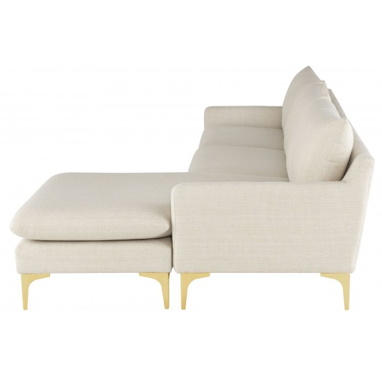 Anders Sand Fabric Sectional Sofa, HGSC482