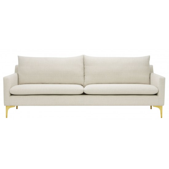 Anders Sand Fabric Triple Seat Sofa, HGSC490