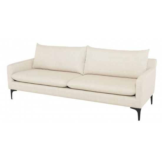 Anders Sand Fabric Triple Seat Sofa, HGSC494