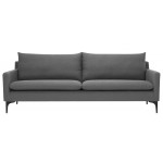 Anders Slate Grey Fabric Triple Seat Sofa, HGSC495