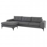 Colyn Shale Grey Fabric Sectional Sofa, HGSC513