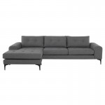 Colyn Shale Grey Fabric Sectional Sofa, HGSC513