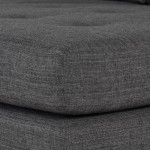 Colyn Dark Grey Tweed Fabric Sectional Sofa, HGSC514