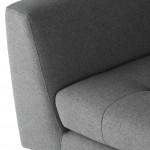 Janis Shale Grey Fabric Sectional Sofa, HGSC523