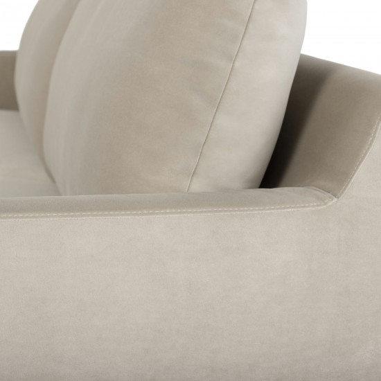 Anders Nude Fabric Triple Seat Sofa, HGSC567