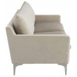 Anders Nude Fabric Triple Seat Sofa, HGSC567