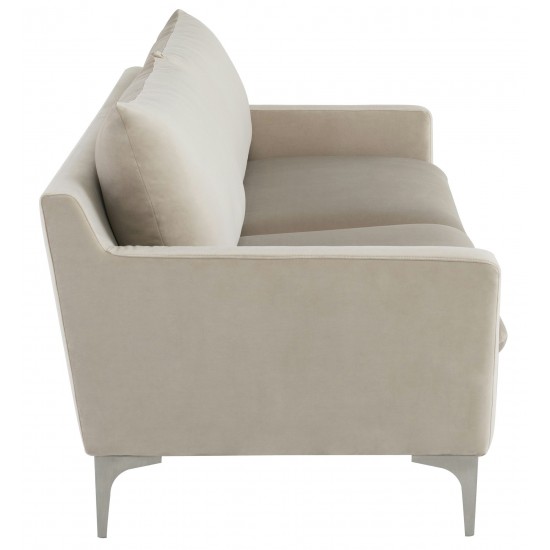 Anders Nude Fabric Triple Seat Sofa, HGSC567