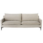 Anders Nude Fabric Triple Seat Sofa, HGSC569