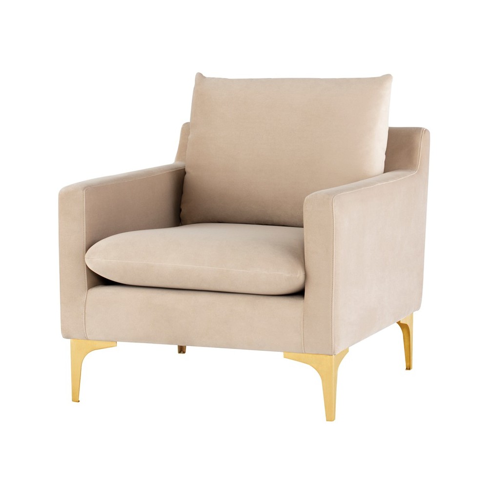Anders Nude Fabric Single Seat Sofa, HGSC571 Anders Nude Fabric Single Seat Sofa, HGSC571