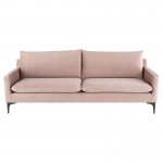 Anders Blush Fabric Triple Seat Sofa, HGSC578