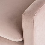 Anders Blush Fabric Single Seat Sofa, HGSC580