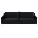 Anders Black Fabric Triple Seat Sofa, HGSC582