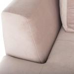 Janis Blush Fabric Sectional Sofa, HGSC592