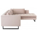 Janis Blush Fabric Sectional Sofa, HGSC594