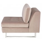 Janis Blush Fabric Armless Sofa Seat, HGSC595