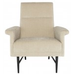 Mathise Almond Fabric Occasional Chair