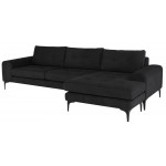 Colyn Coal Fabric Sectional Sofa, HGSC622