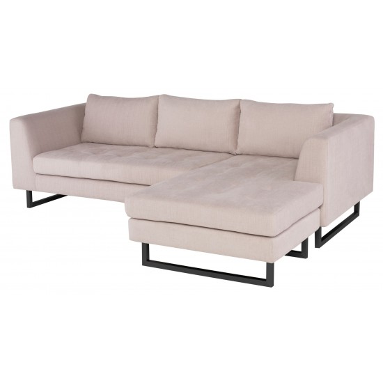Matthew Mauve Fabric Sectional Sofa, HGSC623