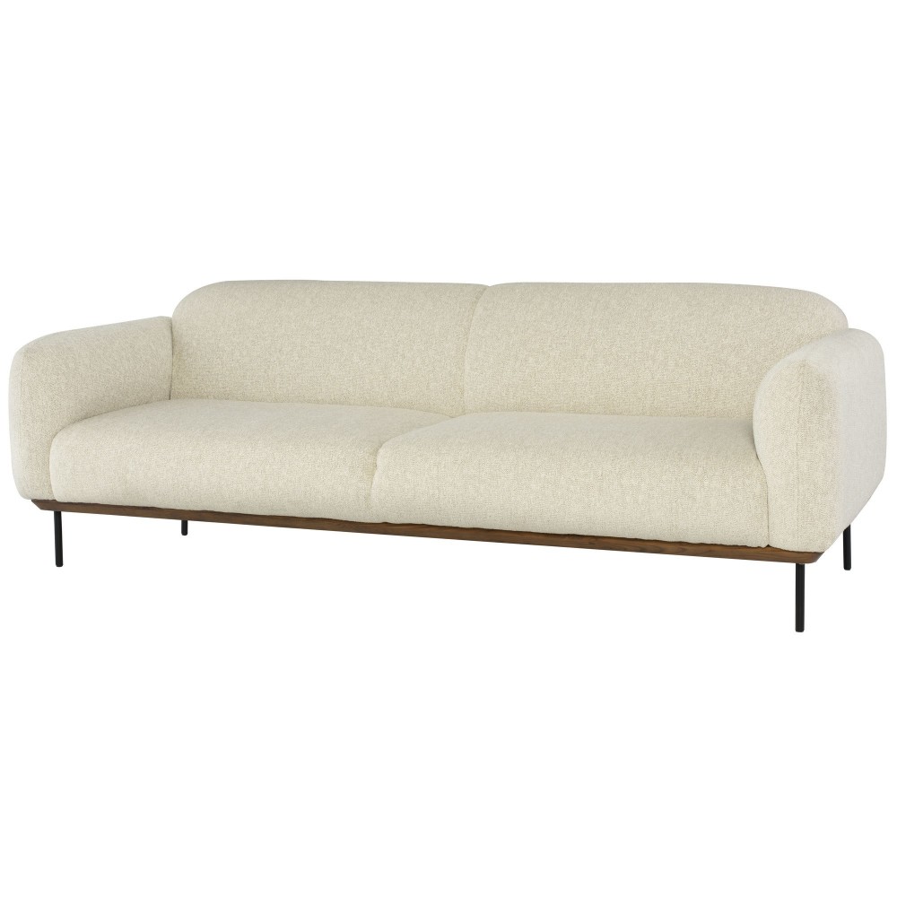 Benson Shell Fabric Triple Seat Sofa