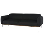 Benson Activated Charcoal Fabric Triple Seat Sofa