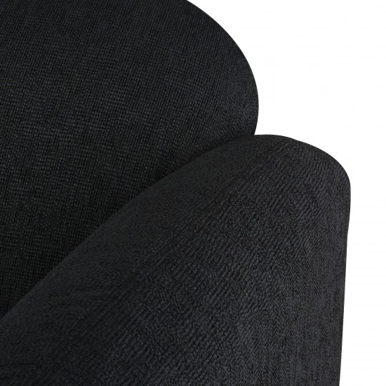 Benson Activated Charcoal Fabric Triple Seat Sofa