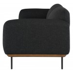 Benson Activated Charcoal Fabric Triple Seat Sofa