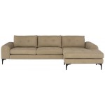 Colyn Burlap Fabric Sectional Sofa, HGSC635