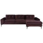 Colyn Mulberry Fabric Sectional Sofa, HGSC636