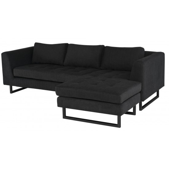 Matthew Coal Fabric Sectional Sofa, HGSC637