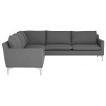 Anders Slate Grey Fabric Sectional Sofa, HGSC646