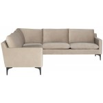 Anders Nude Fabric Sectional Sofa, HGSC648