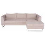 Matthew Mauve Fabric Sectional Sofa, HGSC666