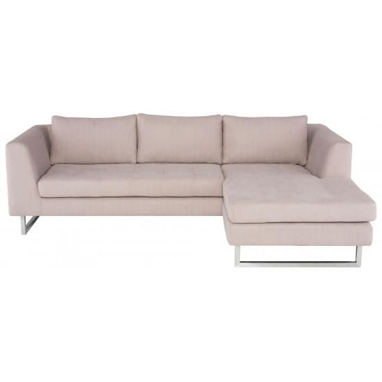 Matthew Mauve Fabric Sectional Sofa, HGSC666