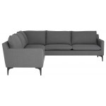 Anders Slate Grey Fabric Sectional Sofa, HGSC669