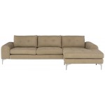 Colyn Burlap Fabric Sectional Sofa, HGSC670