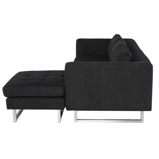 Matthew Coal Fabric Sectional Sofa, HGSC674