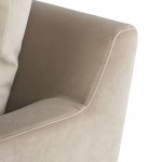 Anders Nude Fabric Sectional Sofa, HGSC676