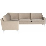 Anders Nude Fabric Sectional Sofa, HGSC676