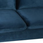 Anders Midnight Blue Fabric Sectional Sofa, HGSC677