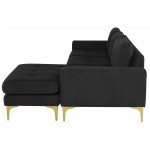 Colyn Coal Fabric Sectional Sofa, HGSC682