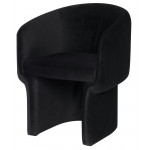 Clementine Black Fabric Dining Chair